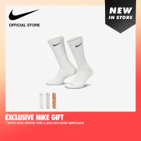 Nike Unisex Everyday Plus Cushioned Crew Socks (3 Pairs) Socks - White