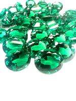 กรีนนาโนแล็บ-สีเขียวมรกต. Nano Green-Lab created Emerald. 12-14cts(การัต) /pcs(เม็ด). ราคาเป็นเม็ด. Price per pcs.