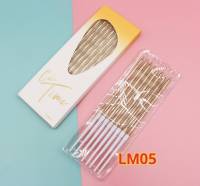 เทียนวันเกิดสีทองแท่งยาวLM05 พร้อมส่ง(สั่งสินค้าในร้าน3ชิ้นขึ้นไป)