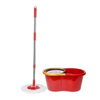 ชุดอุปกรณ์ถังปั่นพร้อมไม้ม็อบ FARCENT WW6104 สีแดง // SPIN BUCKET AND MOP SET FARCENT WW6104 RED