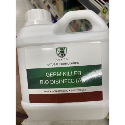 Keen Germ Killer Bio Disinfectant คีนน์ เจิร์ม คัลเลอร์ ไบโอ 1 L. ผลิตภัณฑ์ทำความสะอาดและฆ่าเชื้อโรค (แบคทีเรียในโรงพยาบาลและเชื้อรา) ในขั้นตอนเดียว