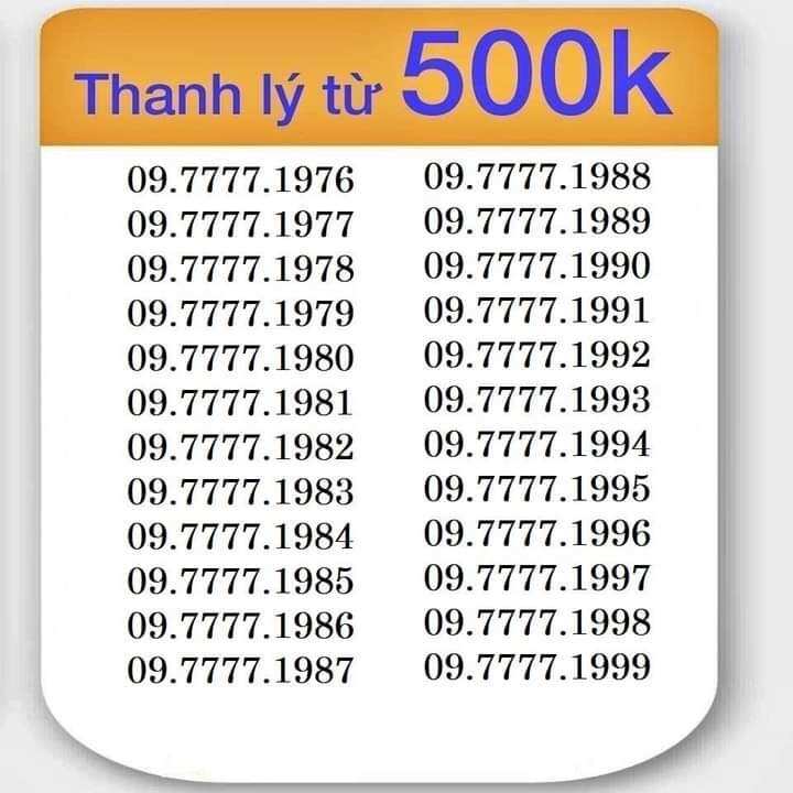 Xả Kho Sim Số Đẹp Phong Thủy Giá Rẻ Khuyến Mãi Giảm Giá Đặc Biệt Miễn Phí  Vào Mạng Tốc Độ Cao Không Giới Hạn Dung Lượng Cả Năm | Lazada.Vn
