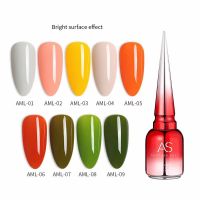 สีทาเล็บเจล As?เซ็ต 9 สี?แถมชาร์จฟรี?ขนาด 15ml (AML)