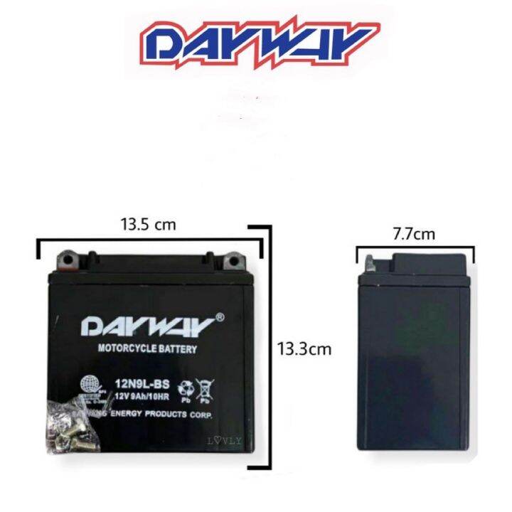 DAYWAY MOTOR BATTERY 12N9L-BS | Lazada PH
