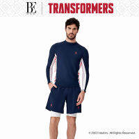 BE ชุดว่ายน้ำผู้ชายรุ่นร่วมยี่ห้อ vandan Transformers ชุดว่ายน้ำกันแดดเข้ารูปสีคอนทราสต์สำหรับฝึกว่ายน้ำสินค้าใหม่2023