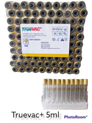 Truevac+ 5 ml. Separation gel/Coagulation Disable human venous blood collection container  100 pcs.