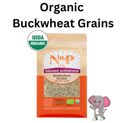 Organic green buckwheat grains บัควีท บักวีต ออร์แกนิค 1000g 300g / N&P / can be sprout