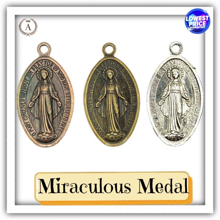 Religious Miraculous Medal With Pouch | Lazada PH