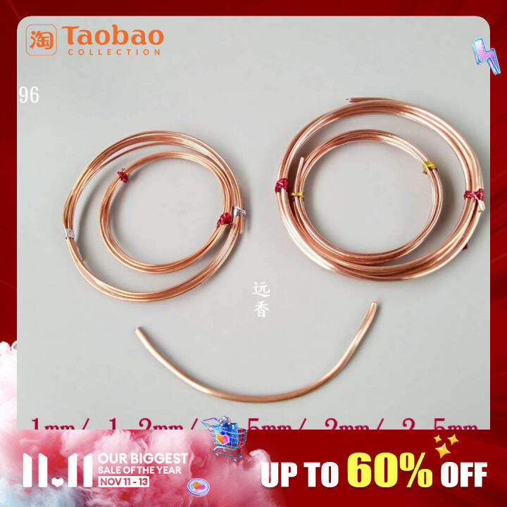 Handmade Pure Copper Soft 1.5/2mm Red Copper Wire T2 Thick Copper Wire
