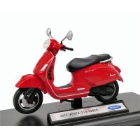 รถมอเตอร์ไซค์ 1:18 2017 Vespa GTS 125CC [WELLY]