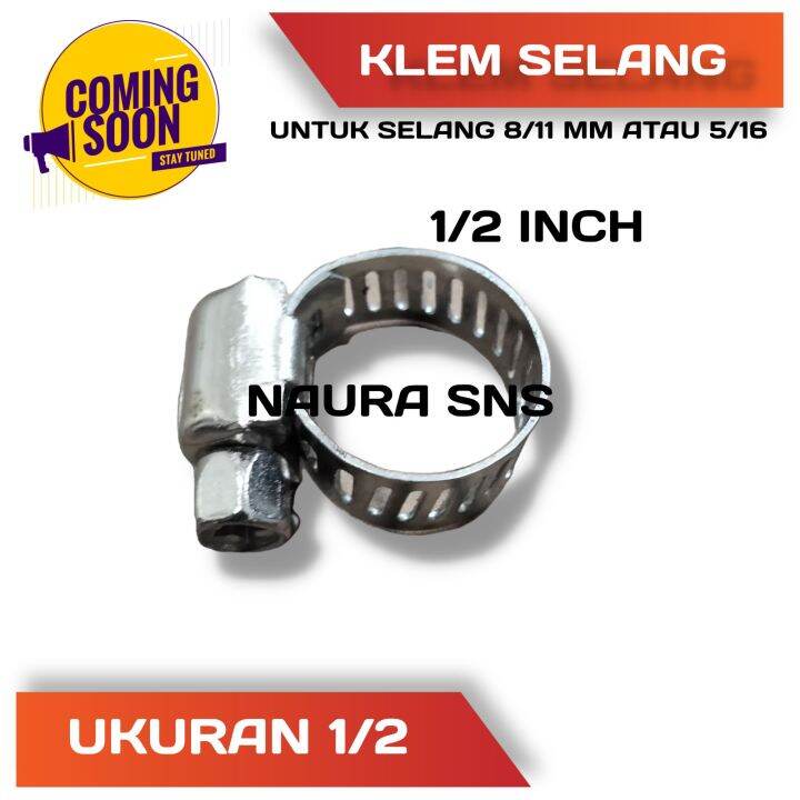 Klem Selang 1 2 Inch Clamp Klem Jepit Selang Lazada Indonesia