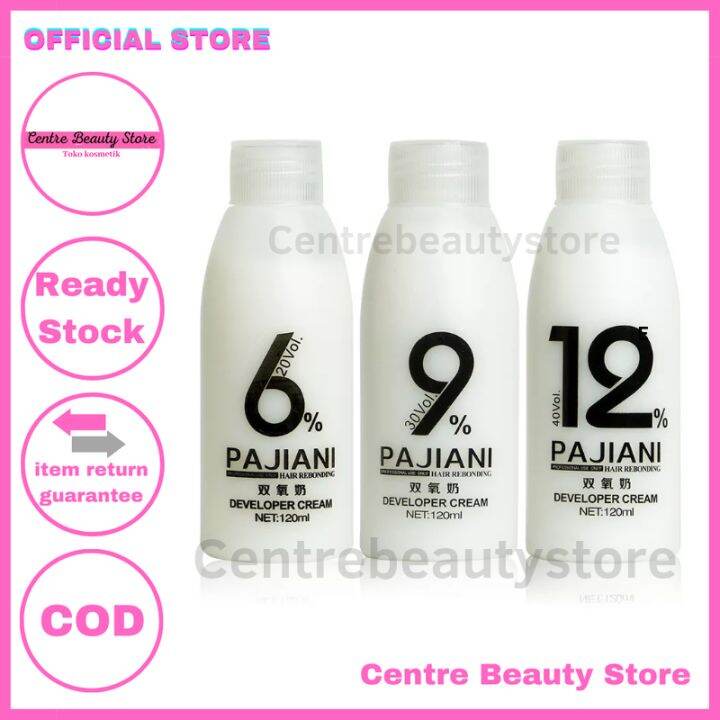 Peroxide Oxidant Campuran Cat dan Bleaching Developer Pewarna Rambut ...