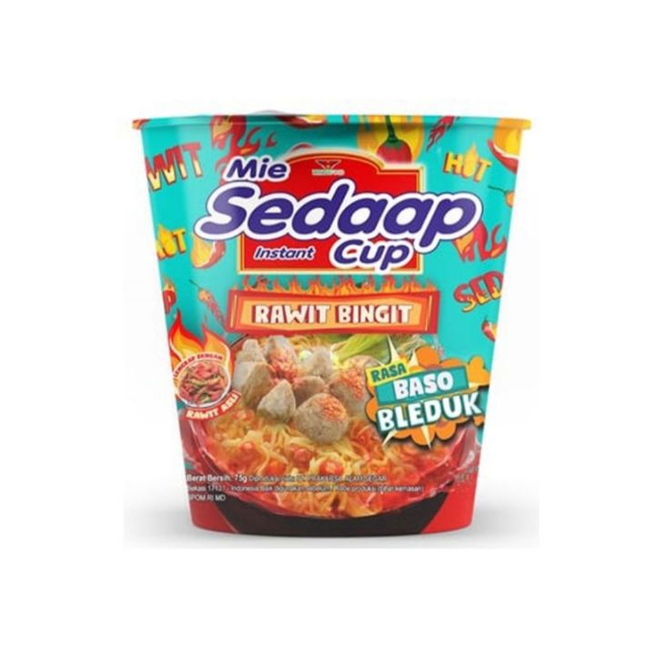 Mie Sedap Cup Rawit Bingit Baso Bleduk 77gr Lazada Indonesia