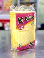 ฟองน้ำล้างจาน เค ไบร์ท K-Brite (ชุด2)