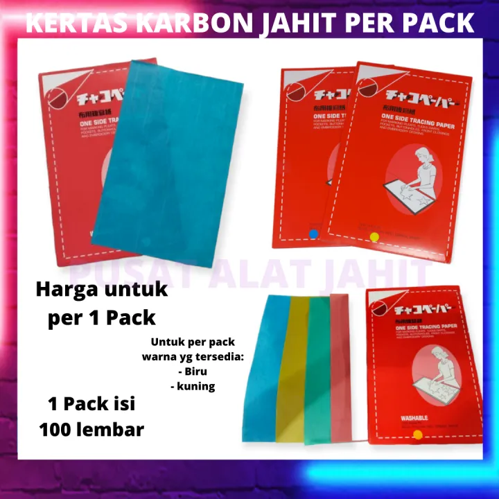 Kertas Karbon Jahit Per Pack Carbon Paper Karbon Pola Jahit Baju Lazada Indonesia 