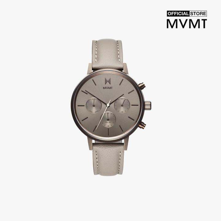 Đồng hồ nữ MVMT mặt tròn dây da 38mm D-FC01-TITA 0000-35