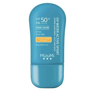 Mizumi UV water Active sport Face and Body Sunscreen SPF 50+ PA++++40 g