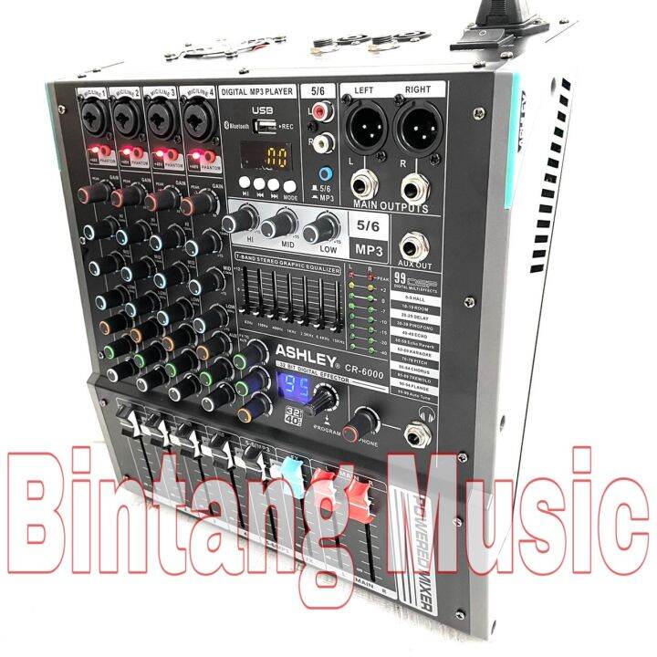 Power Mixer Ashley CR6000 Original Cr 6000 ashley cr6000 6channel