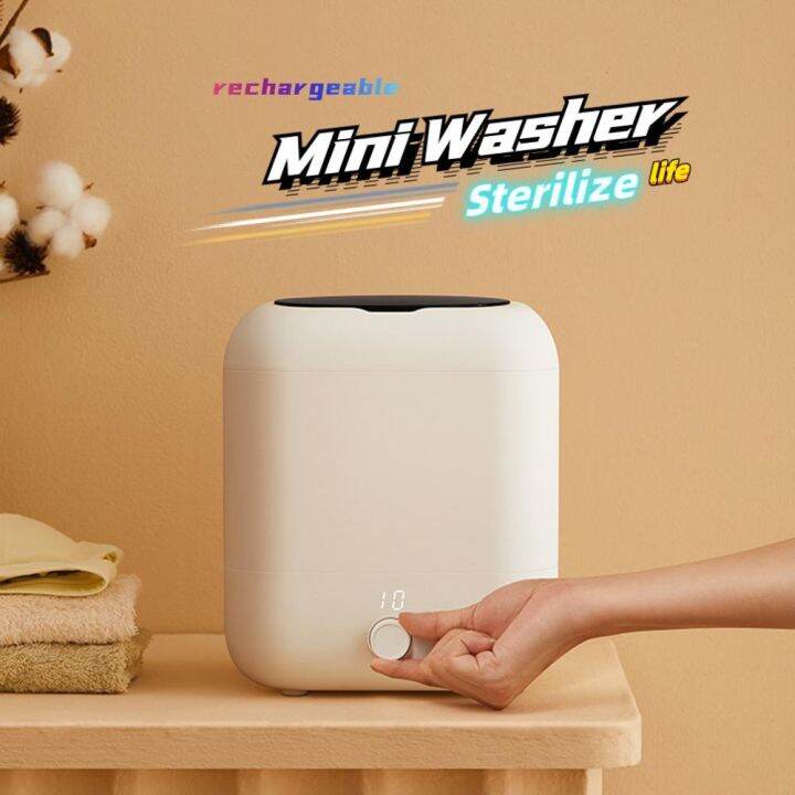 5L Pluggable and Rechargeable for Wireless Use Mini Washing Machine For
