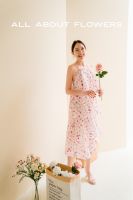 Sugarbird - Tiny Flower Dress ชุดเดรสสายเดี่ยวลายฟลอรัลแต่งระบายรัฟเฟิล