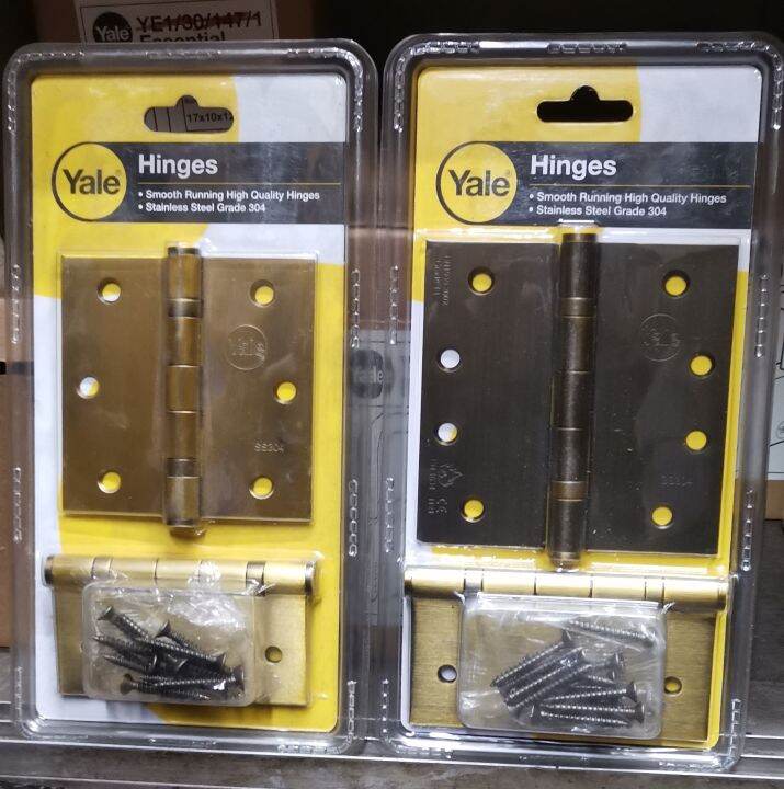 YALE BALL BEARING HINGES 31/2"x 31/2", 4"x 4" ANTIQUE FINISH ( SOLD