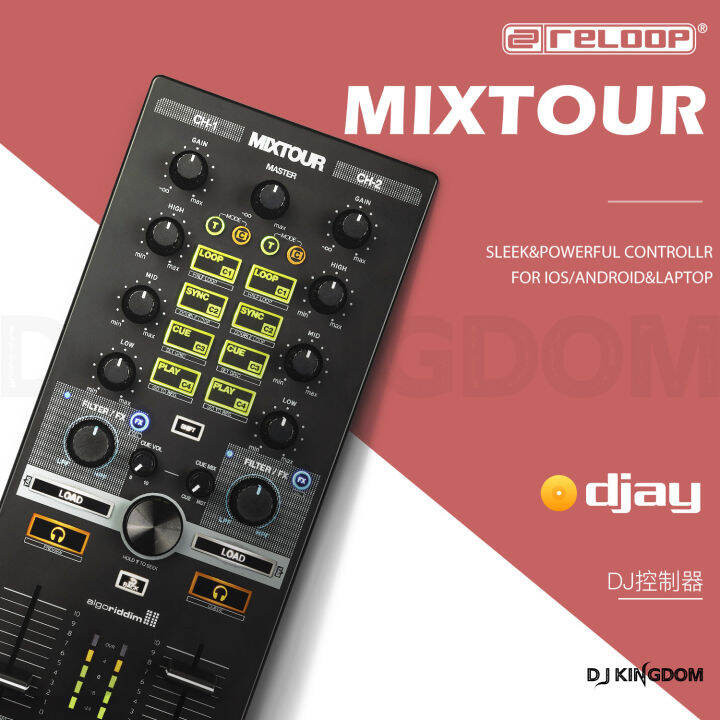 Reloop Mixtour 2Way Portable Controller DJ Disk Recorder Support Djay/Traktor Software Lazada