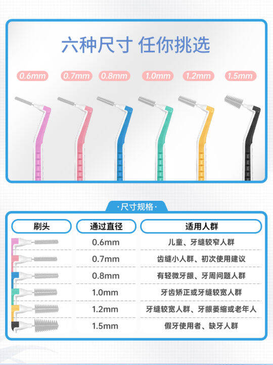 Mr.GOOD TOOTH LType Orthodontic Interdental Brush Orthodontic