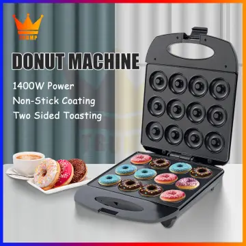 Mini Donut Maker 8 Holes Non-Stick 1400W Donas Maker Machine For