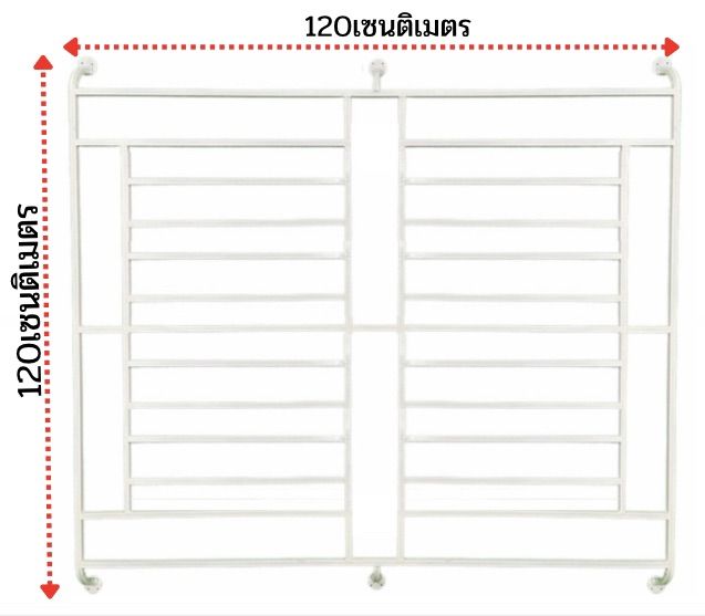 เหล็กดัดหน้าต่าง-โมเดิ้ล-ตรง-แถมฟรีพุ๊กน็อตยึด