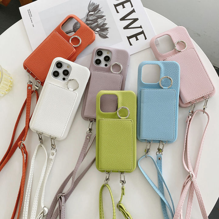 Leather Card Holder Wallet Phone Mirror Makeup Cosmetic Pocket Case For  iphone 15 Pro Max iphone 14 pro max iPhone 13 Pro Max iphone 11 Pro iphone  12 Pro 13 mini XR