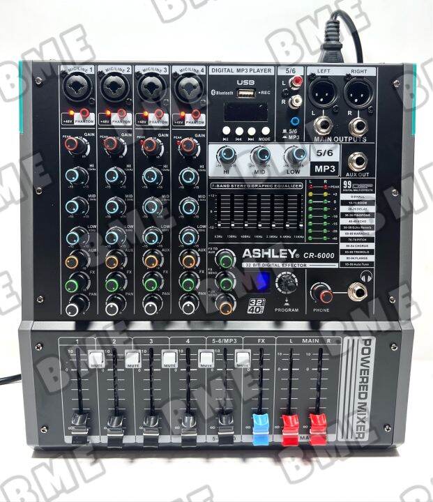 power mixer ashley cr6000 cr 6000 6 channel original Lazada Indonesia