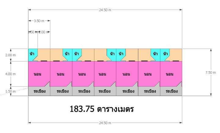 แบบห้องเช่าจั่ว