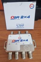 ตลับแยกสัญญาณดาวเทียมยี่ห้อ PSI รุ่น D2R 2×4 รุ่นมีไฟเลี้ยง(แยก4จุดอิสระใช้กับจานตะแกรง)