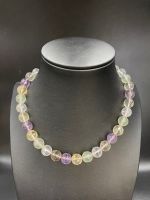 Multi colored all natural semi precious stone (citrine,amethyst, phrinite).