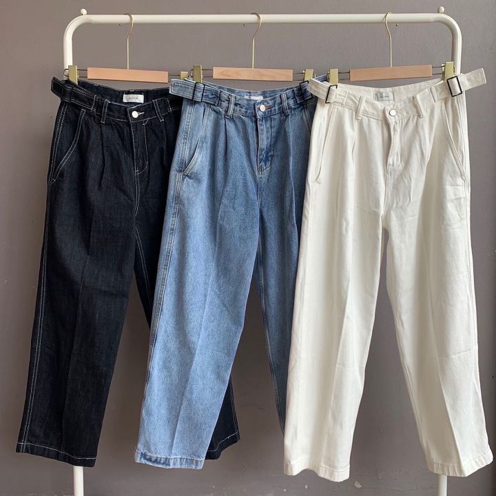 theboy-korean-style-loose-jeans-v-2-กางเกงยีนส์ทรงกระบอก