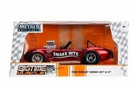 JADA BIGTIME BTM 1965 SHELBY COBRA 427 S/C RED SNAKE BITE 1:24 DIECAST MODEL