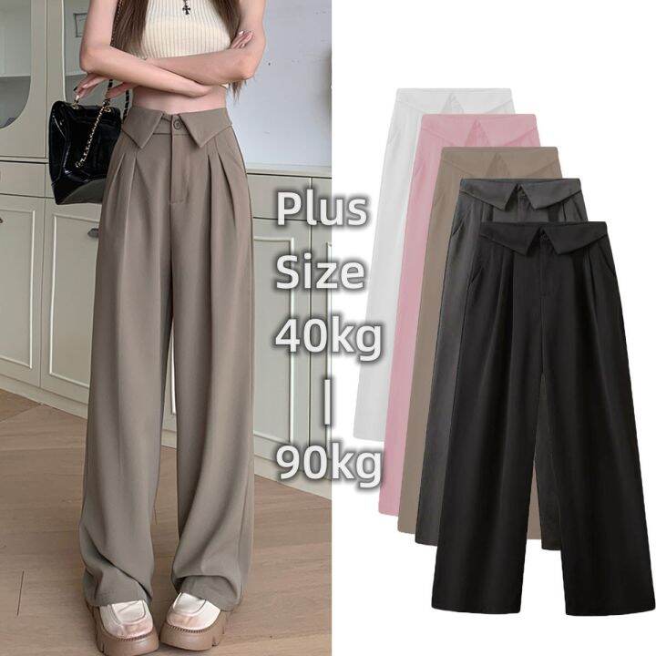 Size 2140 High Waist Thin Suit Trousers for Women New Arrival Korean