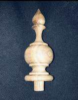 Wooden teak Finial ยอดไม้สักกลึง ตกแต่งบ้าน งานพิธี DIY ขนาดกว้าง 1.5นิ้ว สูง3.5นิ้ว จำนวน1ชิ้น