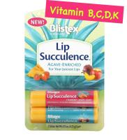 Blistex Lip Succulence Tropical ,2 per pack , 1แพคได้ 2 แท่ง