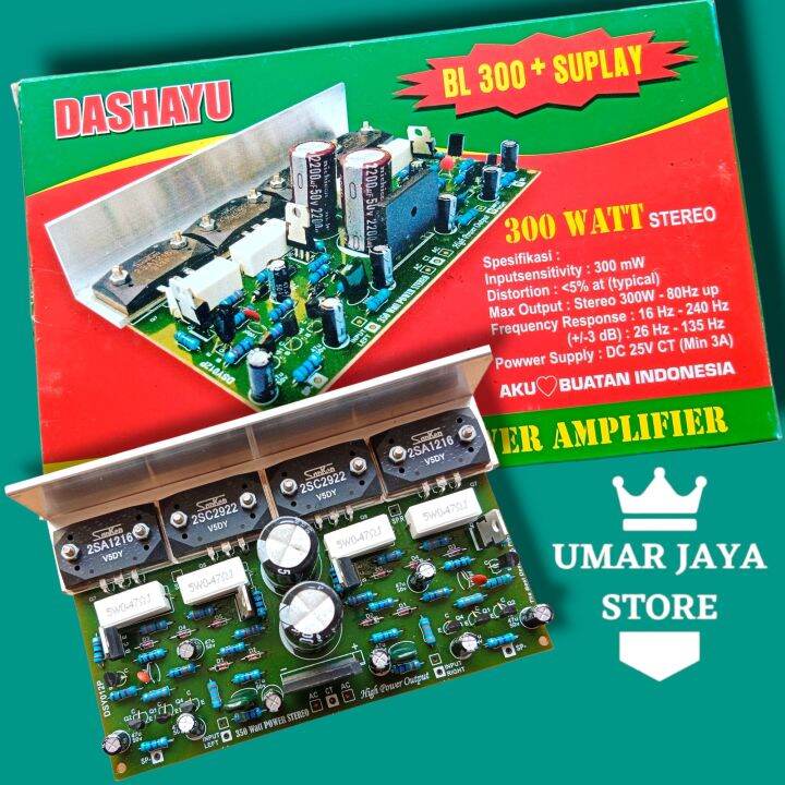 KIT POWER OCL DASHAYU 300 WATT PLUS SUPLAY KIT POWER AUDIO AMPLIFIER STEREO 300 WATT DSY 012P