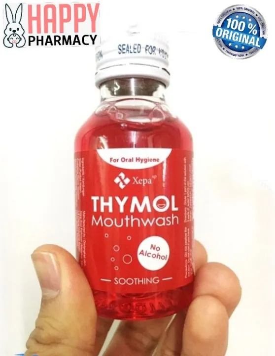 🔥ORIGINAL🔥 XEPA THYMOL MOUTHWASH GARGLE 60ML [EXP2/23] RINSE THROAT