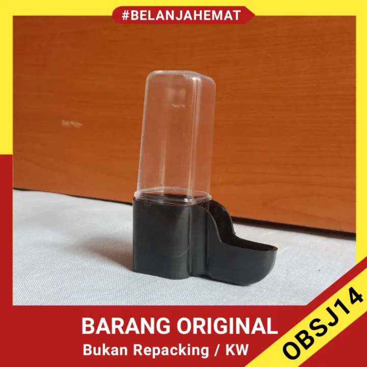 cepuk dispenser tabung pendek tempat pakan atau minum burung Lazada