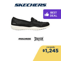 Skechers สเก็ตเชอร์ส รองเท้าผู้หญิง Women Active Newbury St Be Adventurous Shoes - 100177-BKW Air-Cooled Memory Foam Bio-Dri, Engineered Knit, Machine Washable, Stretch Fit, Vegan