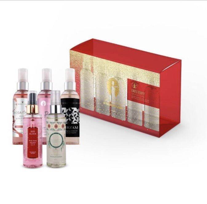 The Beauty Secrets Body Spray Kit Set of 5 100ml each Lazada PH