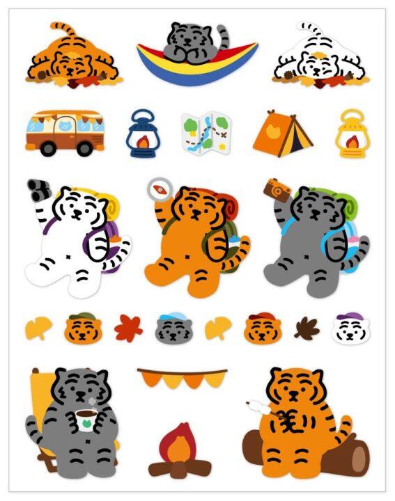 พร้อมส่ง-stickers-มาใหม่นะคะ-daily-muzik-tiger-stickers-มี-5-แบบนะคะ