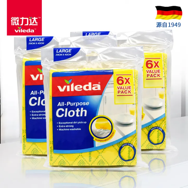 German Weilida Universal Rag 6Piece Dishwashing Cloth Absorbent No