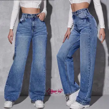 Women's Fashion Korean Style 6 Pockets Cargo Mom Jeans Baggy Pants* 2740