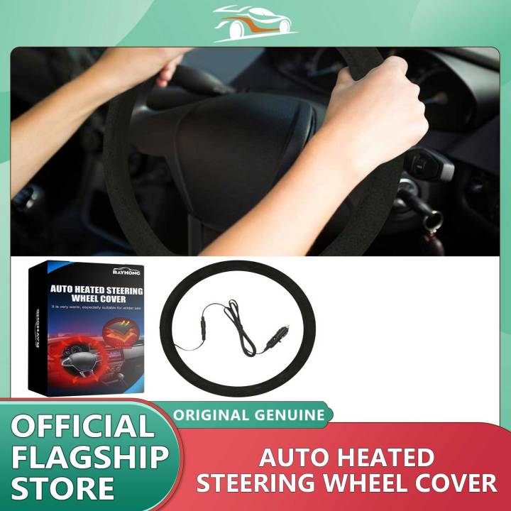 Auto Heated Steering Wheel Cover Universal Size Quickly Heating