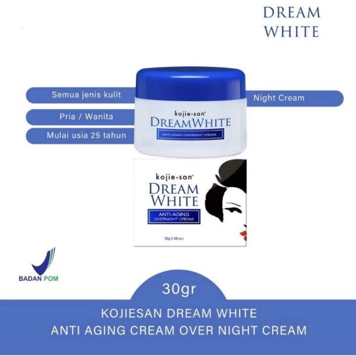 Kojie San Dream White Anti Aging Night Cream Lazada Indonesia