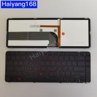 Keyboard คีย์บอร์ดโน๊ตบุ๊ค​ ใช้ก้บ HP Pavilion DM4-3000 DM4-3100 มีไฟ​ ตัวอักษรสีแดง ภาษาไทย-อังกฤษ